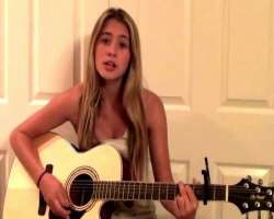 She has taken the piano lesson for two months when she was a kid. She can also play guitar.
